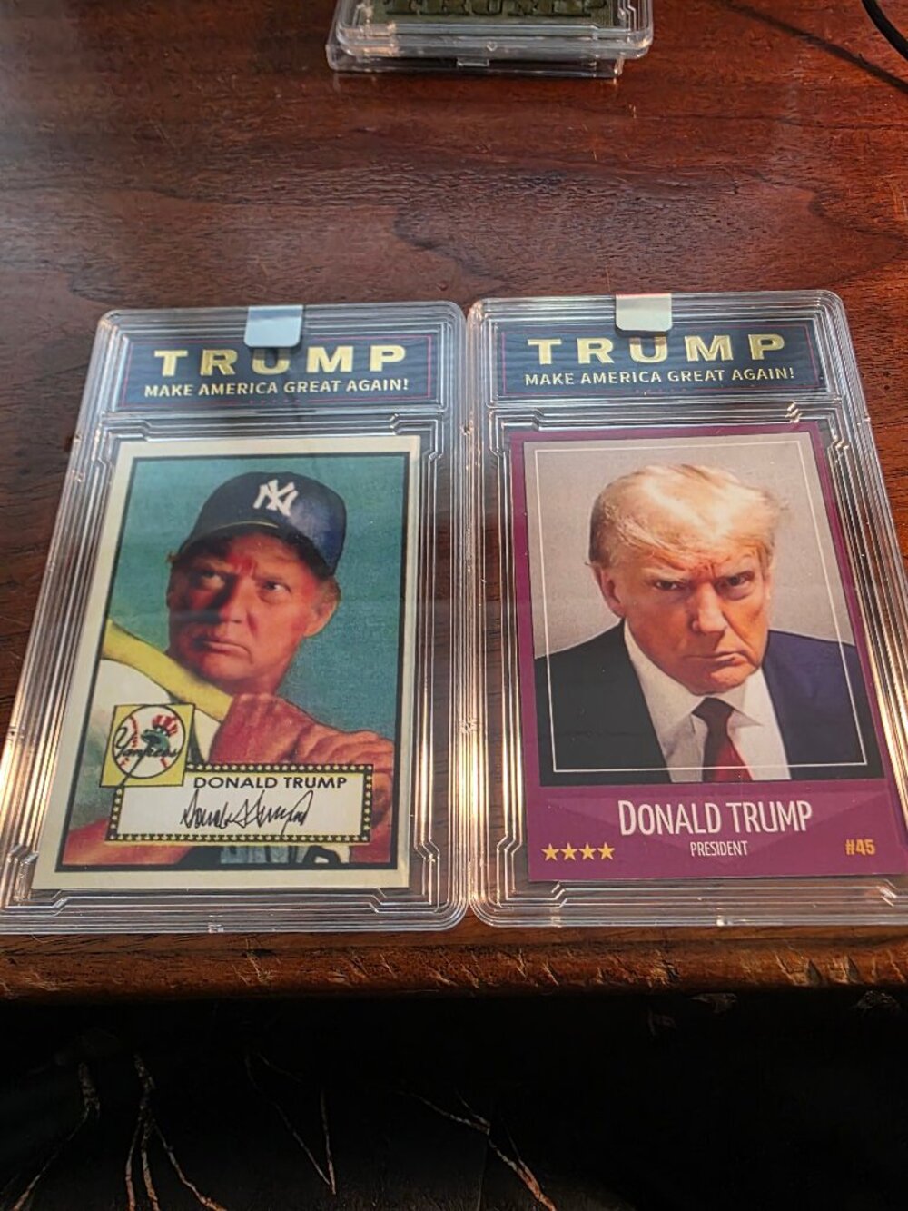 2PC OF DONALD TRUMP COLLECTORS CARDS SLABBED